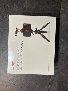 Smartphone Video Microphone Kit for Vlog - Black/Red Accents